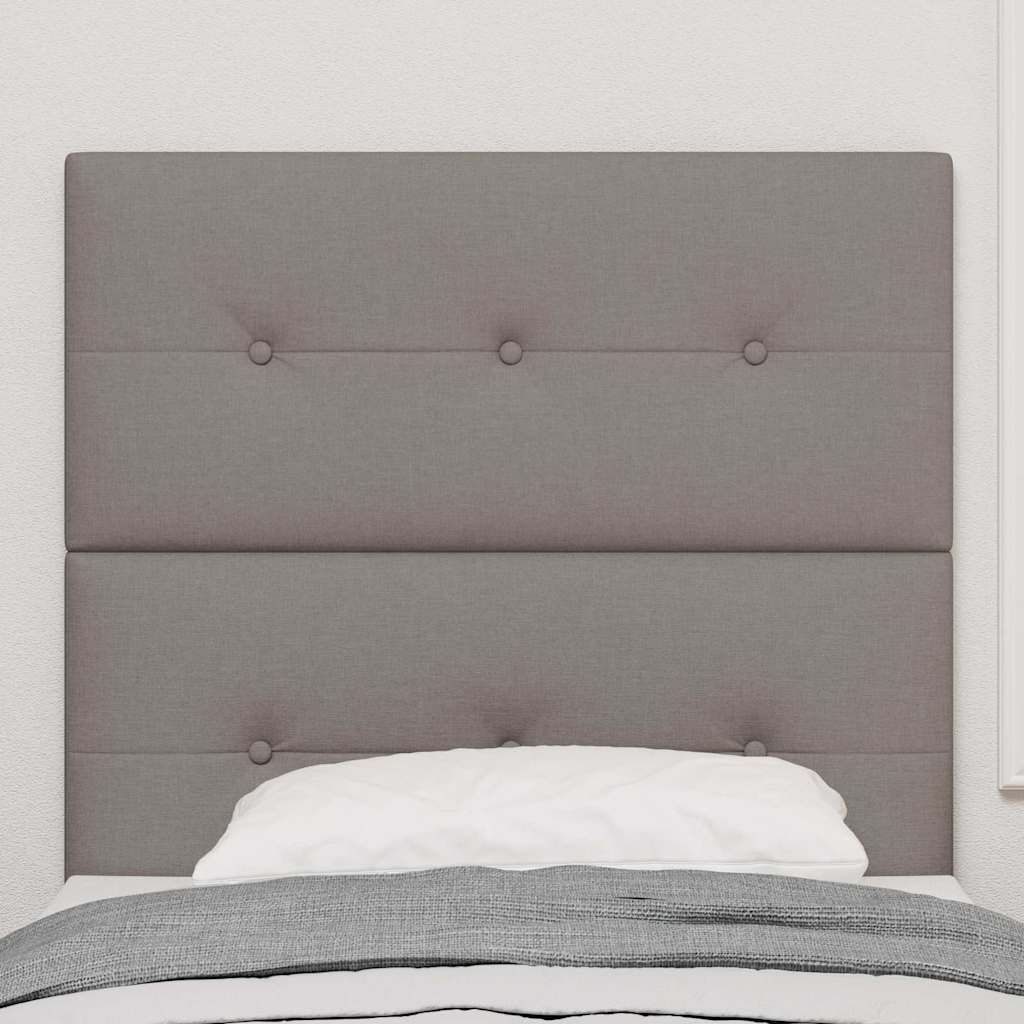 Headboard Height Adjustable with Headboard Taupe 100 cm Fabric